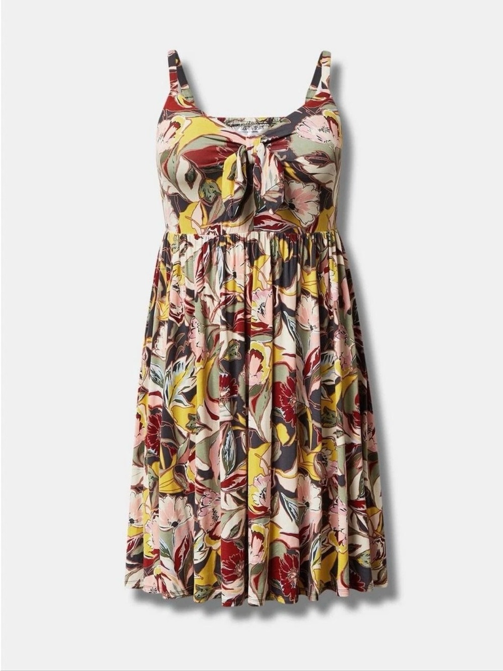 Torrid Mini Super Soft Bow Front Skater Dress